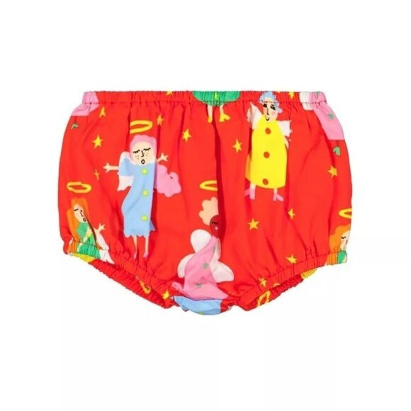 NEW Stella McCartney Christmas Angel Print Twill Dress and Bloomers Set 24m - Picture 5 of 7